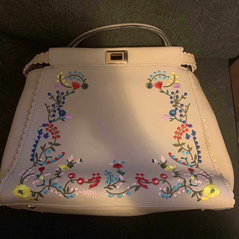 Urban Expressions Embroidered Satchel